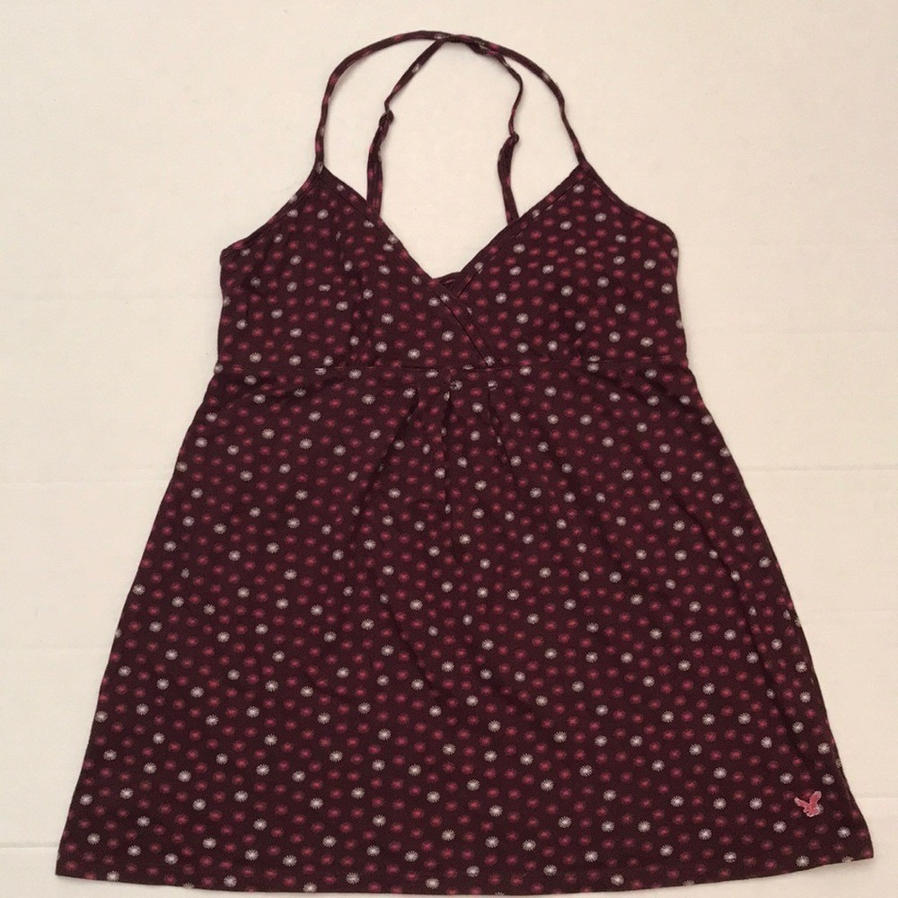 Vintage Women's Size Medium American Eagle Burgundy Top spaghetti strap